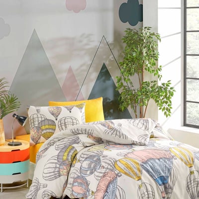 Parure de lit enfant polycoton montgolfière, Cappadocia C DESIGN HOME TEXTILE