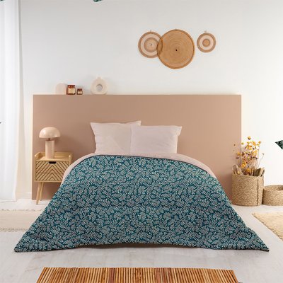 Couette imprimée microfibre chaude Omara BLEU CALIN