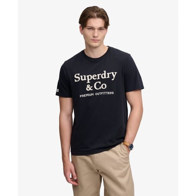 T-shirt Company Logo Coupe Décontractée SUPERDRY