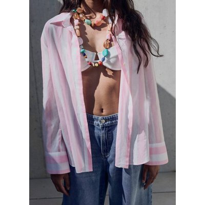 Chemise coton rayures MANGO