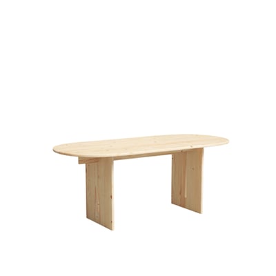Table à manger en sapin marron clair 180 cm - NUMA AUTRE TON