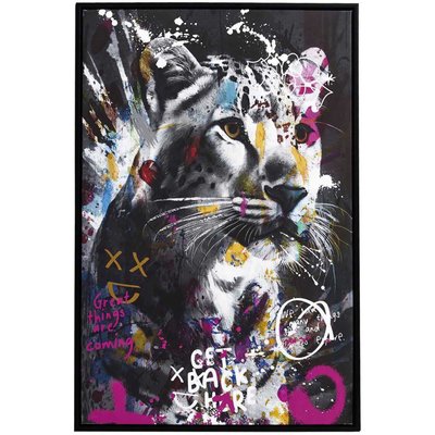 Tableau décoratif Animal coloré 60 x 90 cm Guépard CMP
