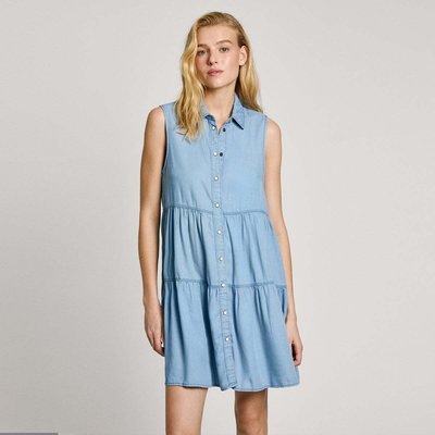 Robe Courte Coupe Regular En Denim PEPE JEANS