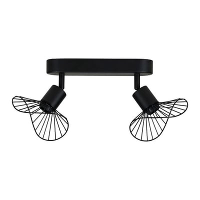 Rampe 2 Spots Orientables Capeline Noir DECORATIE