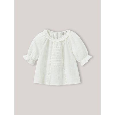 Blouse broderie anglaise en gaze de coton CYRILLUS