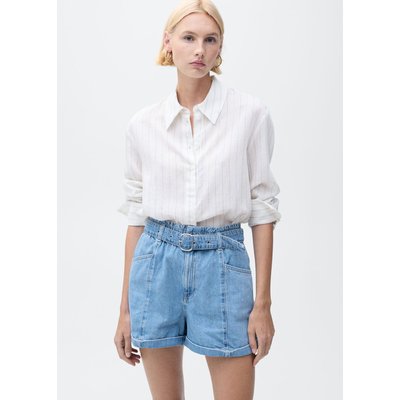 Short en jean ceinture MANGO