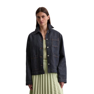 Veste en jean regular en coton et lin mélangés MARC O'POLO