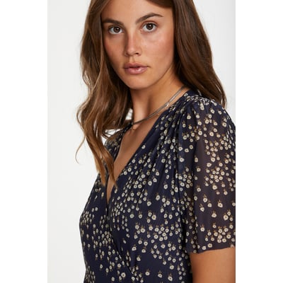 Robe D'été Femme Wrapper - Légère, Colorée, Sans Manches - Taille 8 (M) - Longueur Genou