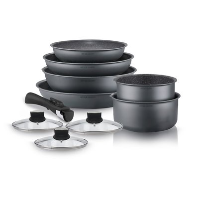 Batterie de cuisine 10 pièces en aluminium ARTHUR MARTIN