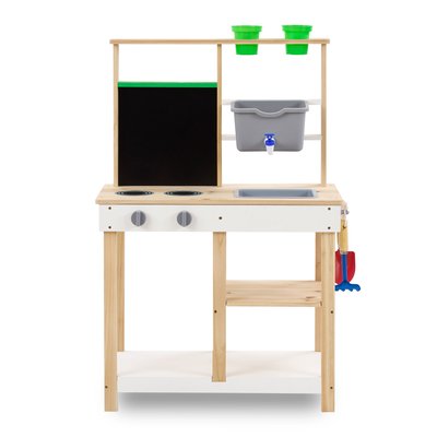Cuisine Extérieure Bois avec Accessoires et Évier, Beige TEAMSON KIDS