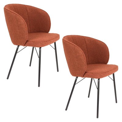 Chaises JOA en tissu bouclé - lot de 2 BOITE A DESIGN