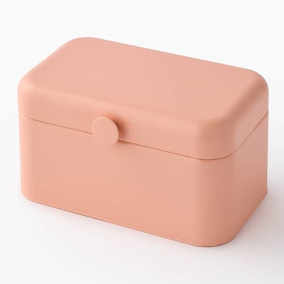 Boite avec bouton, 30,5X18,5X15,5cm, en fer MONOPRIX