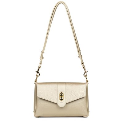 Sac à main à bandoulière en cuir Foulonné double LANCASTER