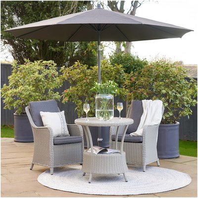 Riva Premium Centre Pole Round Parasol 3m SO'HOME