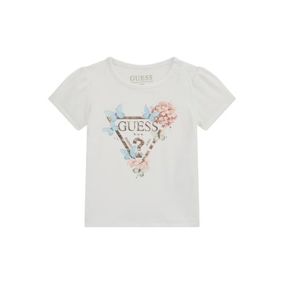 T-Shirt Logo Triangulaire Floral GUESS KIDS