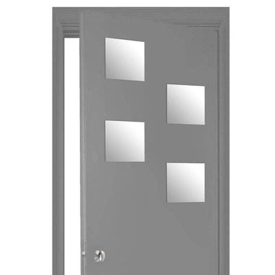 Lot de 4 miroirs carrés adhésifs ATMOSPHERA