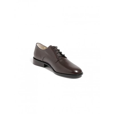 Derby Kelly bordeaux en cuir INES DE LA FRESSANGE PARIS