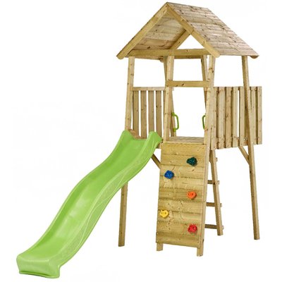 Tour de jeux bois WIKI - Toboggan, escalade, cabane, échelle KANGUI
