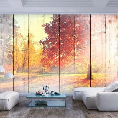 Papier peint intissé panoramique Paysage Autumn Sun EDEN