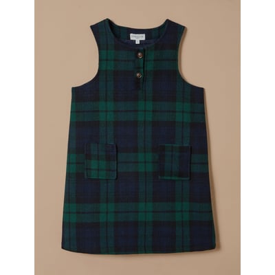 Robe chasuble imprimée tartan CYRILLUS