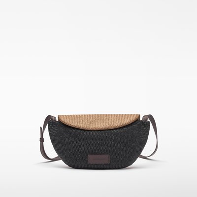 Sac banane texture raphia ADOLFO DOMINGUEZ