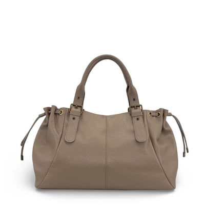 Sac bowling en cuir grainé PRINCESSE XL BRASS OH MY BAG