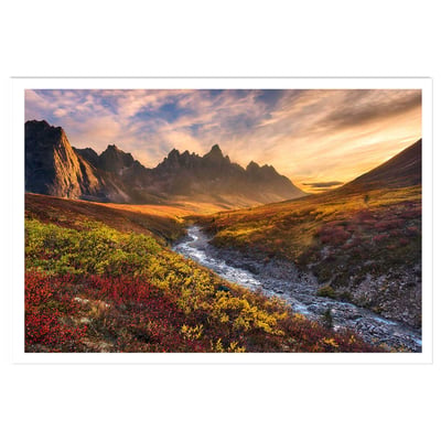 Affiche paysage moutain paradise HEXOA