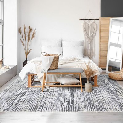 Tapis extra-doux motif lignes THE DECO FACTORY