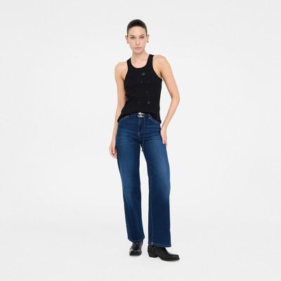 Jean évasé cropped avec ceinture LIU JO