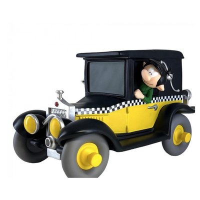 Tirelire figurine Gaston taxi fiat 509 PLASTOY