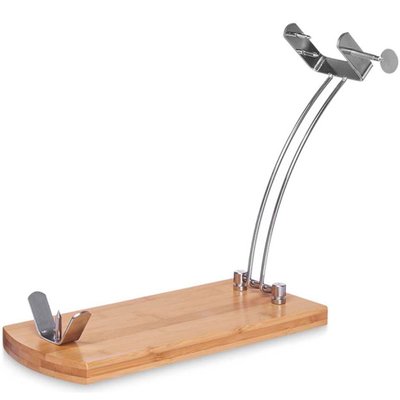 Support à jambon bois et métal 16.5x11x37.5cm WADIGA