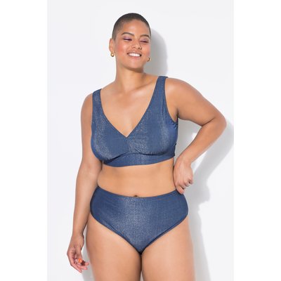 Bas de bikini taille haute, effet pailleté STUDIO UNTOLD