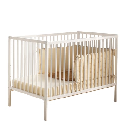 Lit tout barreaux en bois avec matelas BABY PRICE