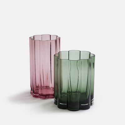 Jarrón de vidrio transparente, altura 25 cm, Helia LA REDOUTE INTERIEURS