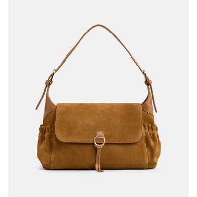 Sac à main suzanne cuir suédé GALERIES LAFAYETTE