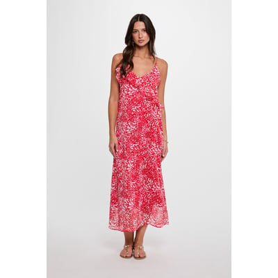 Robe longue col v MORGAN