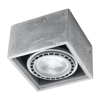 Plafonnier Béton Gris GU10/ES111 1 Quatro EDEN