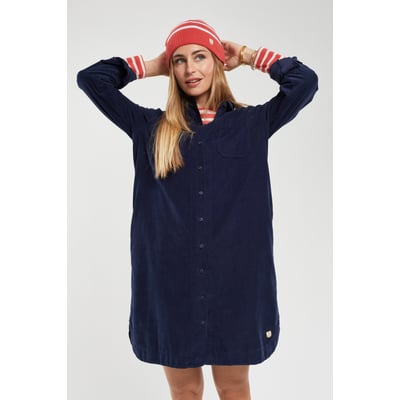 Robe chemise en velours en coton ARMOR-LUX