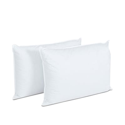 Lot de 2 oreillers Grand Palace 60x60 cm Fibres creuses polyester BELLECOUR