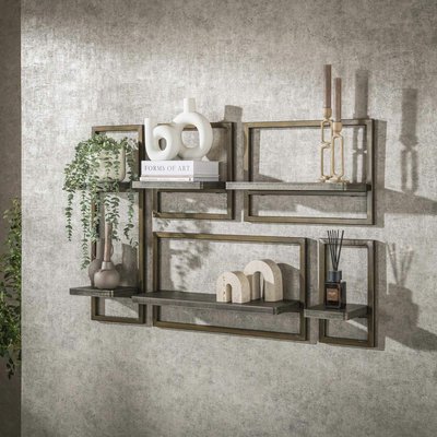 Etagère murale de salon style vintage (ensemble de 5) RALF PIER IMPORT