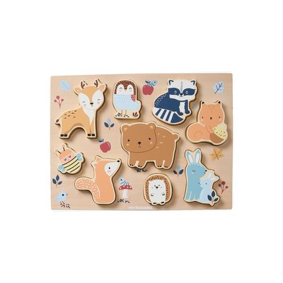 Puzzle à encastrer Forêt en bois VERTBAUDET