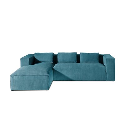Canapé d'Angle gauche en Velours côtelé 4 places - STELLA LISA DESIGN