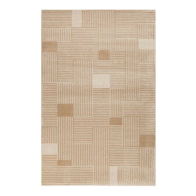 Tapis graphique poil ras salon et chambre , JOSHUA TREES ESPRIT