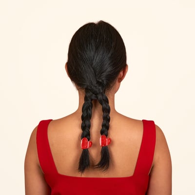 Mini pince à cheveux CŒUR COUCOU SUZETTE