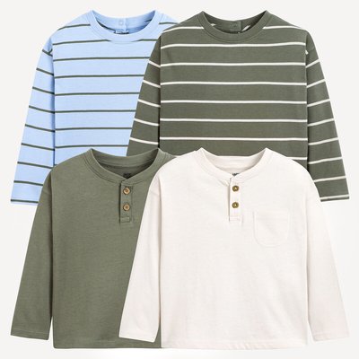 Lot de 4 T-shirts manches longues LA REDOUTE COLLECTIONS