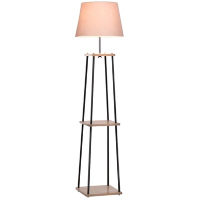 lampadaire Bois Beige HOMCOM