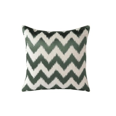 Housse de coussin en lin, ZIG ZAG BLANC CERISE