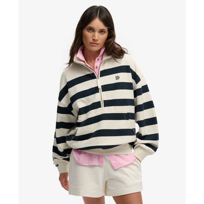 Sweatshirt Demi-Zip Studios Stripe SUPERDRY