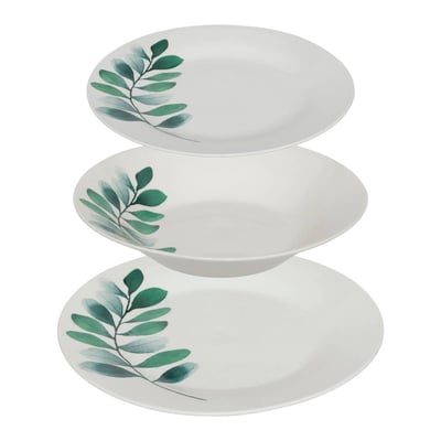Service de table 18 pièces en porcelaine VÉGÉTAL SECRET DE GOURMET