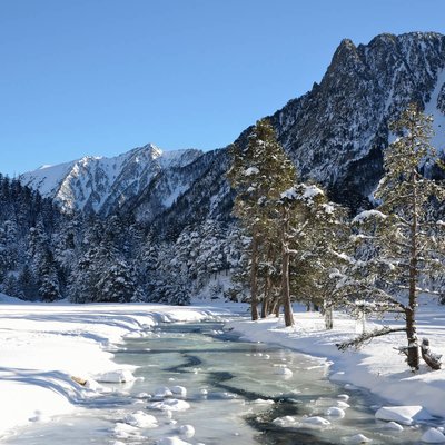 Tableau Sur Toile Gave Du Marcadau En Hiver MONTAGNE CEANOTHE